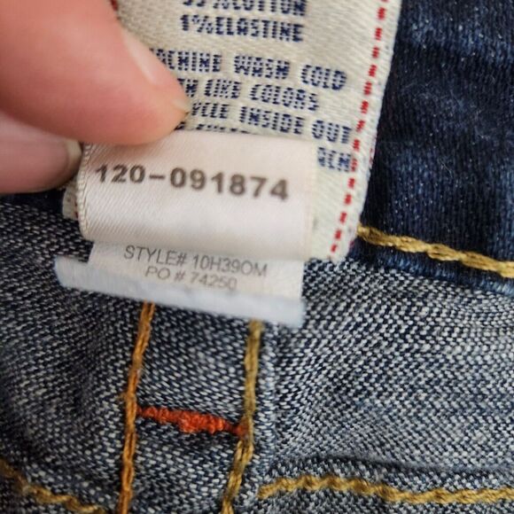 True Religion Jeans Joey SZ 29 Low Rise Y2K‎ Flare Flap Pocket Denim Boot Cut - Picture 13 of 14